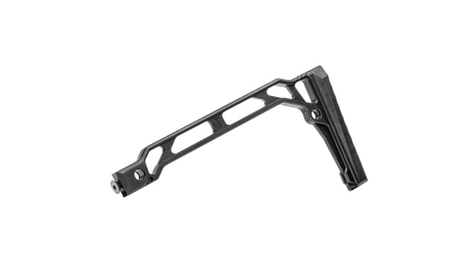 JMac Customs SS-9RP Stock 5.5mm Folding Aks w/Rubber Butt Pad, Black, SS-9RP+5.5