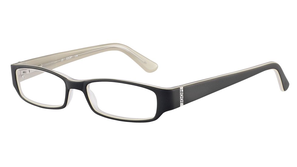JOOP! 81022 Single Vision Prescription Eyeglasses - Black Frame and Clear Lens 81022-6100SV
