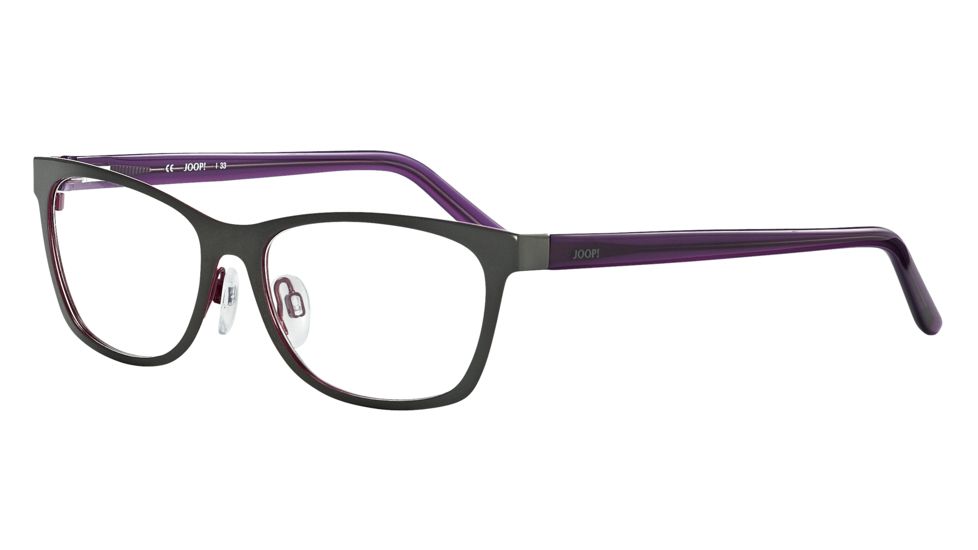 JOOP! 83165 Single Vision Prescription Eyeglasses - Grey Frame and Clear Lens 83165-849SV