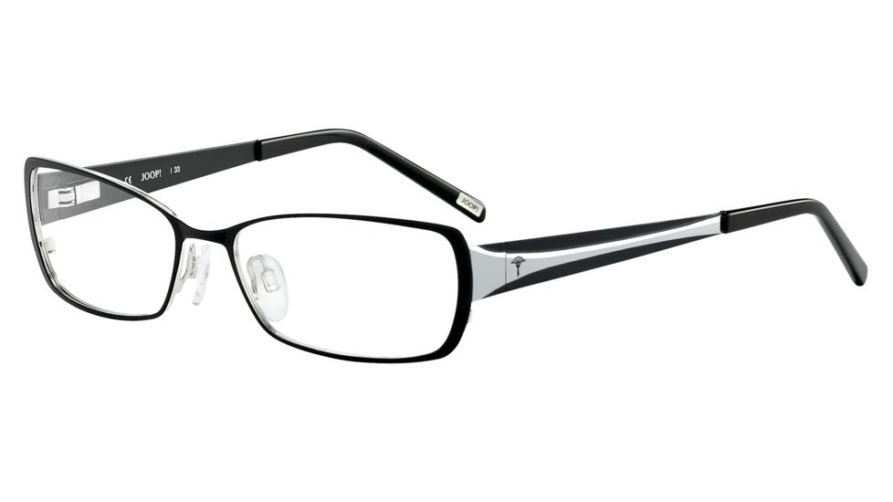 JOOP! 83168 Single Vision Prescription Eyeglasses - Black Frame and Clear Lens 83168-610SV