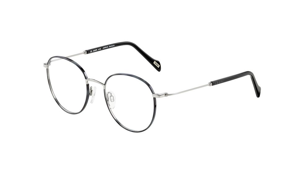 Joop! 83244 Single Vision Prescription Eyeglasses, Ruthenium Anthracite Havana Frame, 83244-6500SV