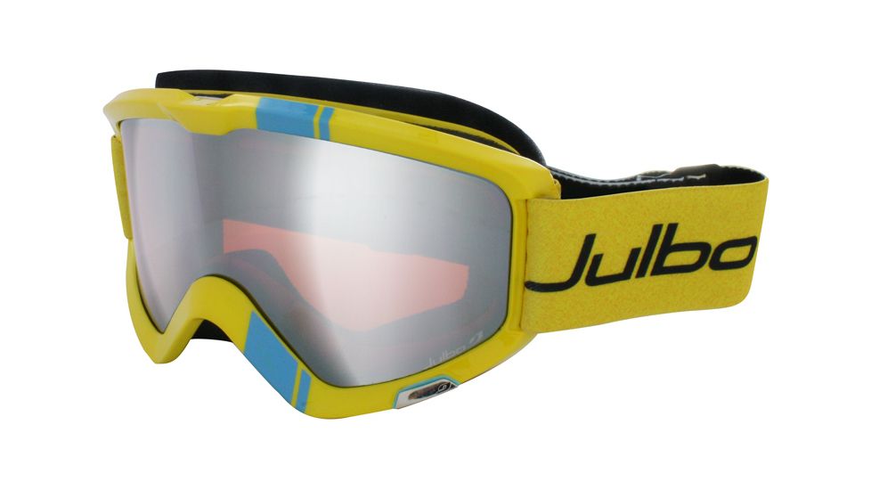 Julbo Bang Rx Insert Goggles - Yellow/Blue Frame, Silver Flash/Orange tint Cat.3 lens 72312501