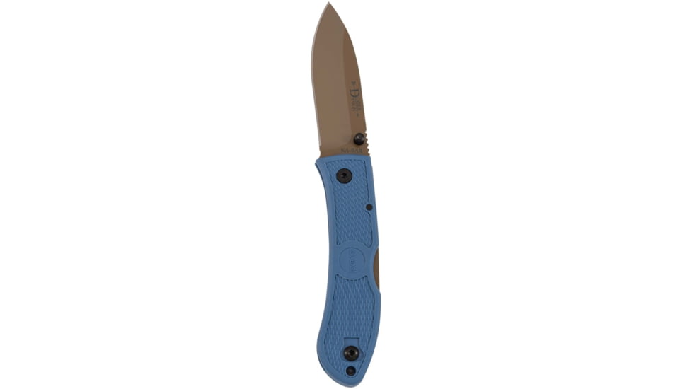 KA-BAR Knives D2 Folding Hunter, Steel Blue, 7.25, 4062D2