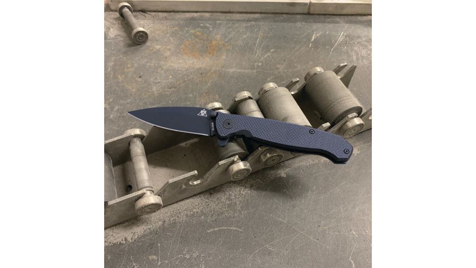 KA-BAR Knives TDI Flipper Folder Knife, Black, 3.5 in 2490