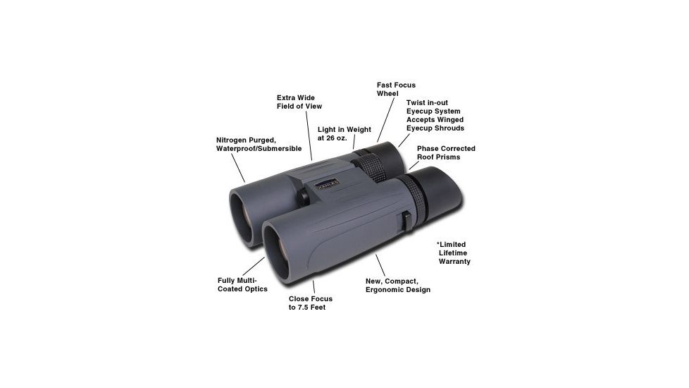 Kahles 10x42 Binoculars (Hunting Green, Gray, or Camo binocular color)