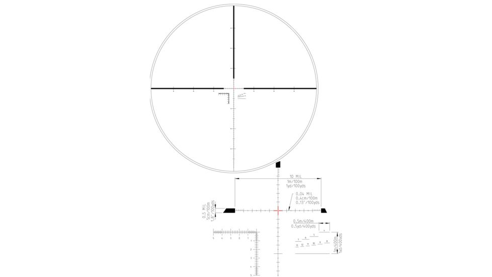 Kahles K624i 6-24x56mm CCW Rifle Scope w/ MSRK Reticle 10540