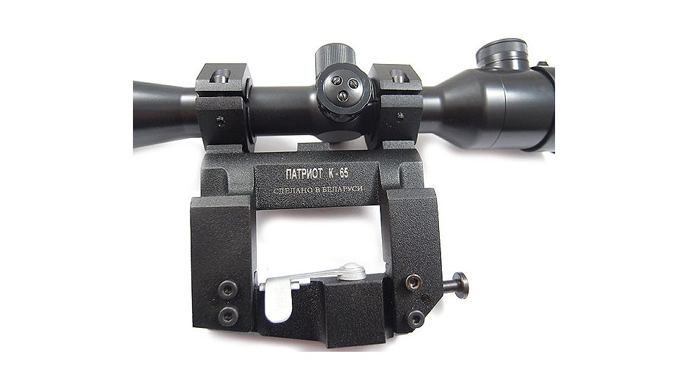 Kalinka Optics KOM 10x42 Illuminated 1000m Reticle Rifle Scope, Side Parallax, 65mm Universal AK and SVD Mount, Black, GSKOM1042LP65