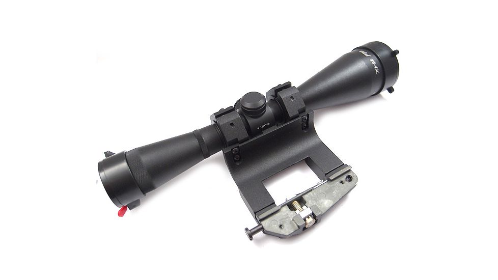 Kalinka Optics KOM 8x48 Illuminated 1000m Dragunov Reticle Rifle Scope, 65mm Universal AK and SVD Mount, Black, GSKOM848MLC65
