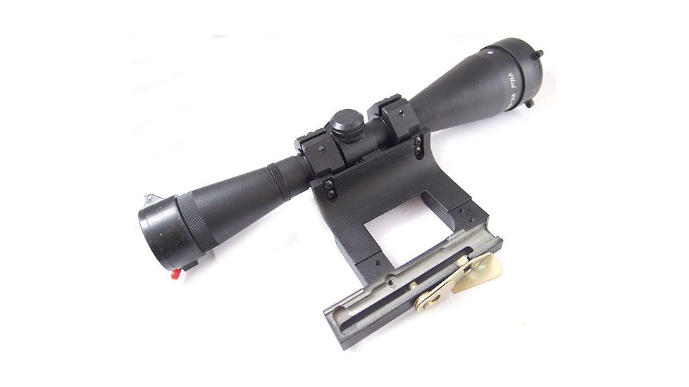Kalinka Optics KOM 8x48 Illuminated 1000m Dragunov Reticle Rifle Scope, 75mm Universal AK and VEPR Mount, Black, GSKOM848MLC75