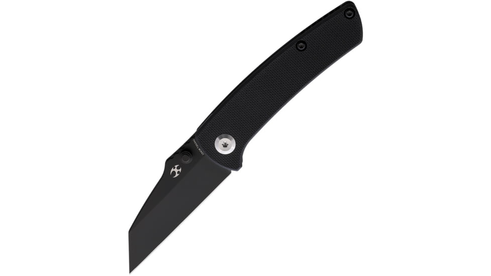 Kansept Knives Little Main Street Black G10 Folding Knife, 2.25 black coated 154CM stainless blade, Black textured G10 handle, T2015A1