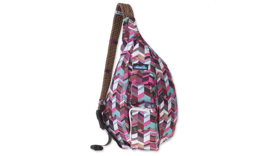 KAVU Rope Sling Handbags, Sunset Blocks, 944-860-
