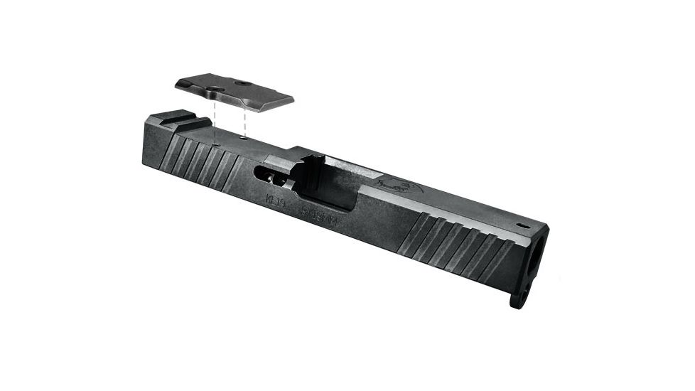 KE Arms KE19 Bravo Slide, Deltapoint Pro Cut, Glock 19 Gen3, Black Melonite 1-50-23-023-DPP