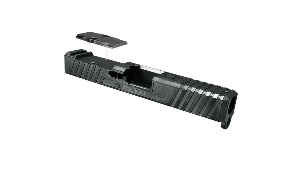 KE Arms KE19 Charlie Slide, Deltapoint Pro Cut, Glock 19 Gen3, Black Melonite 1-50-23-024-DPP