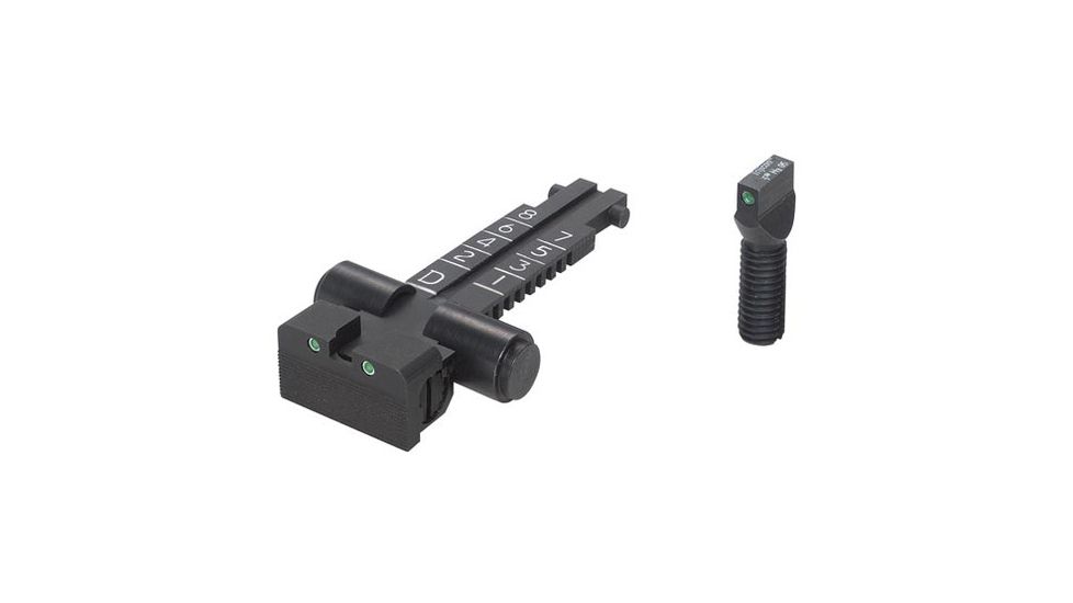 Kensight AK Variant Rifle Sight Set Trijicon Tritium insert - AK-47 Night Sights, Black, 960-961