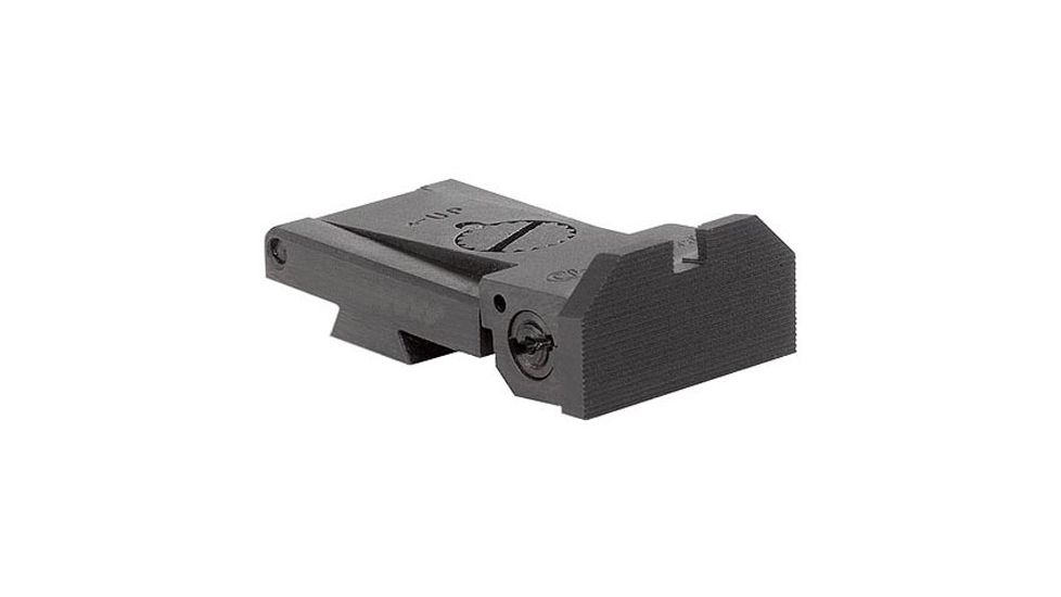 Kensight BoMar BMCS 1911 Chrome Moly Steel Sight, Beveled Serrated Blade, Black, 860-005