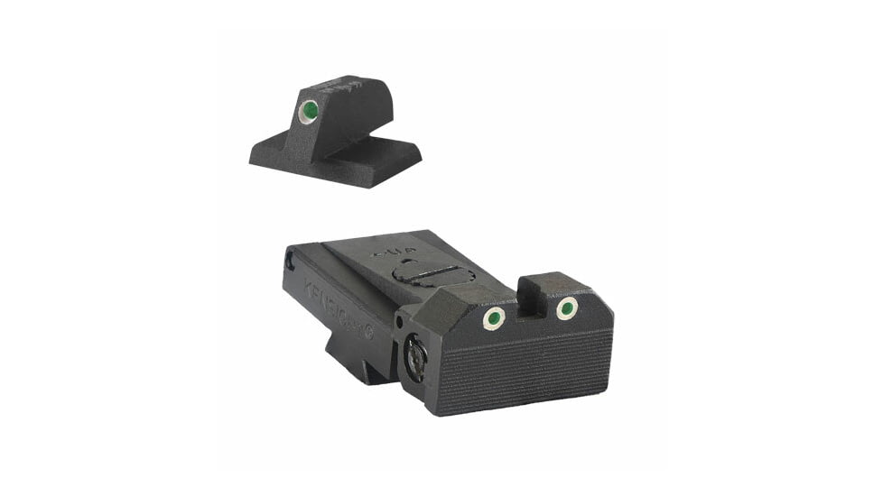 Kensight Bomar BMCS Adjustable Target 1911 Rear Night Sight Set w/Beveled Blade, Black, 960-099
