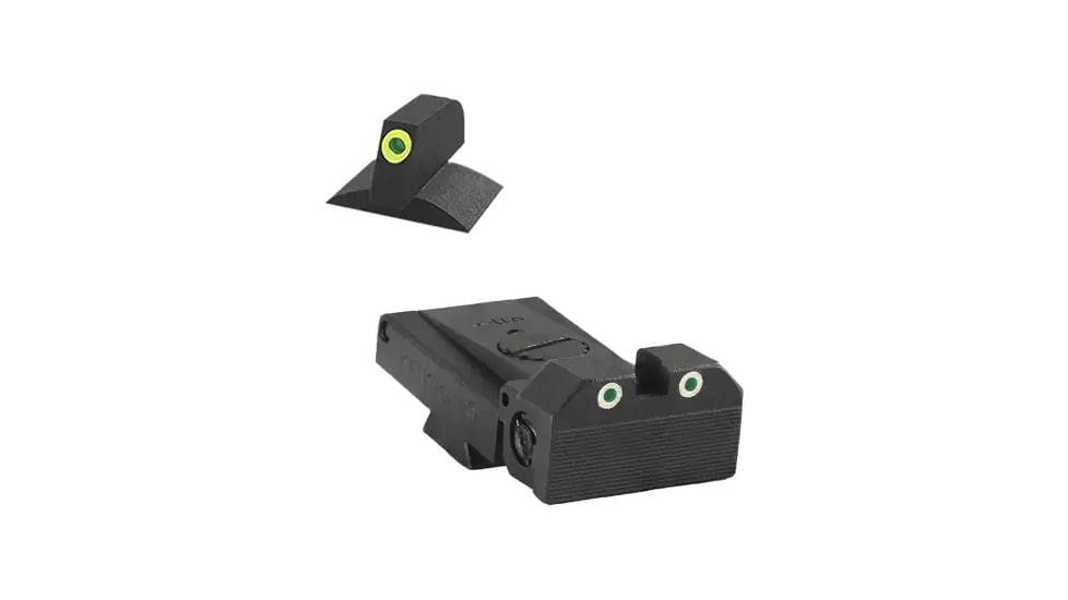 Kensight Bomar BMCS Deep Sight Notch Beveled Blade Adjustable Target 1911 Rear Night Sight Set, Black, 990-099
