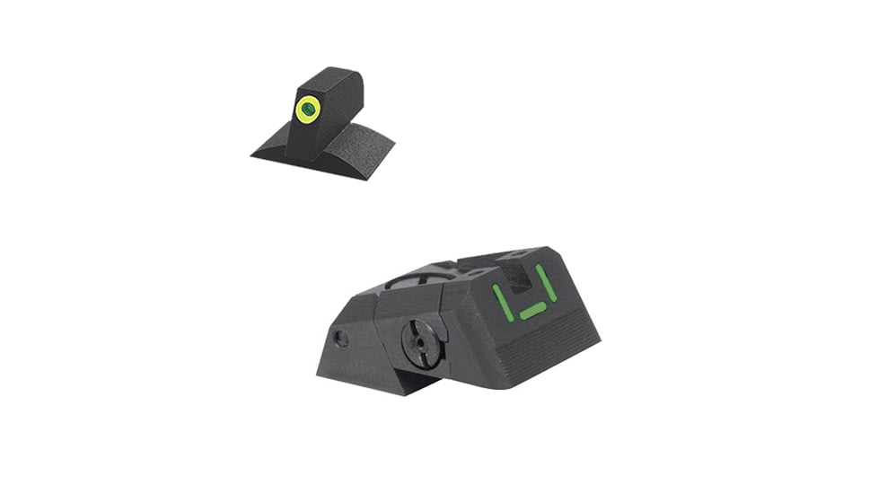 Kensight DAS Adjustable Tritium inUin Rear Night Sight, Green, 990-638