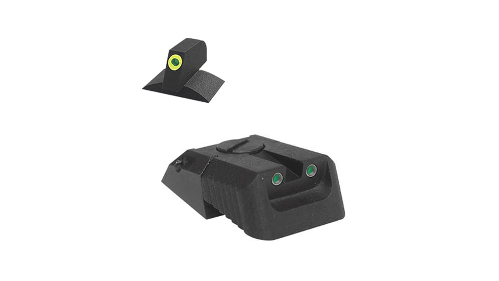 Kensight Recessed Blade DAS Adjustable Tritium Rear Night Sight, Green, 990-626