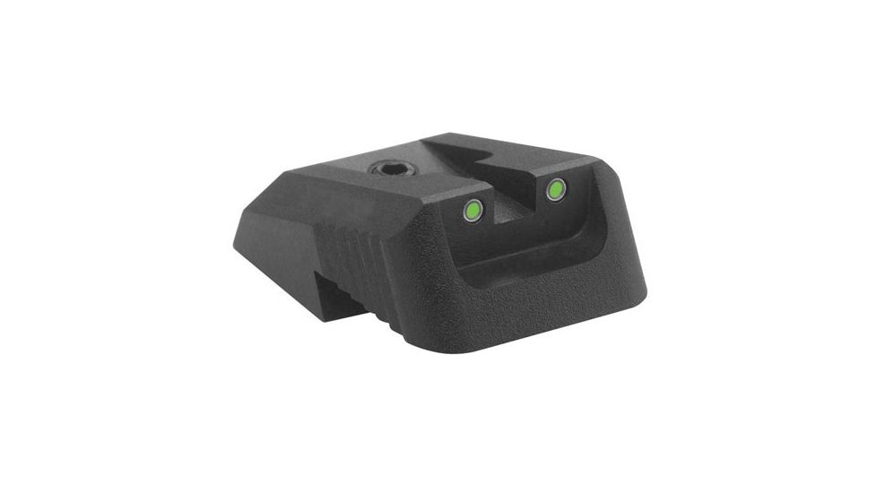 Kensight DFS 1911 Defense Fixed Rear Sight Tritium Insert Night Sight w/ Recessed Blade, Black, 860-602