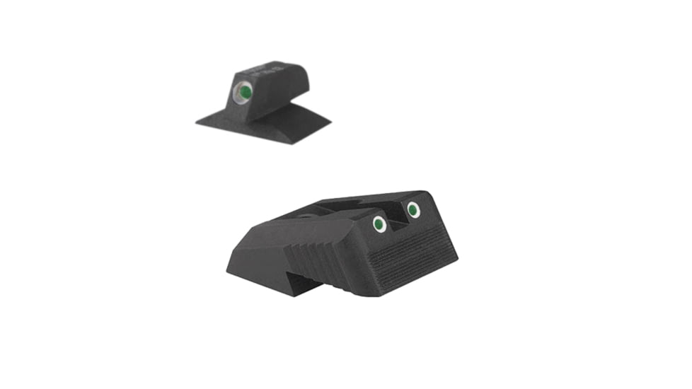 Kensight DFS Serrated Blade Fixed Rear 1911 Night Sight w/Contoured Profile, Black, 970-622