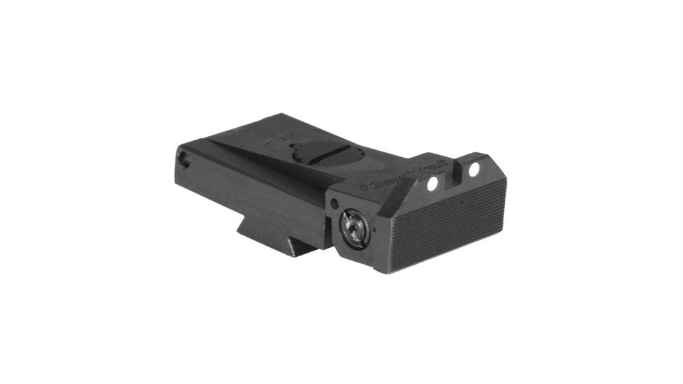Kensight TRT 1911 Sight White Dot with Beveled Blade, Black, 860-056