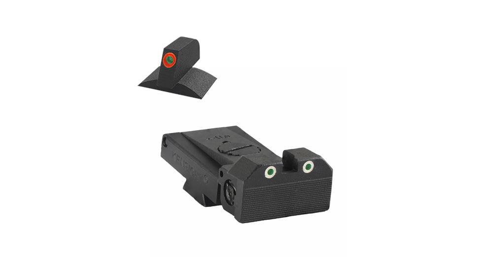 Kensight LPA TRT Contoured Tritium Adjustable Rear Night Sight, Orange, 980-255