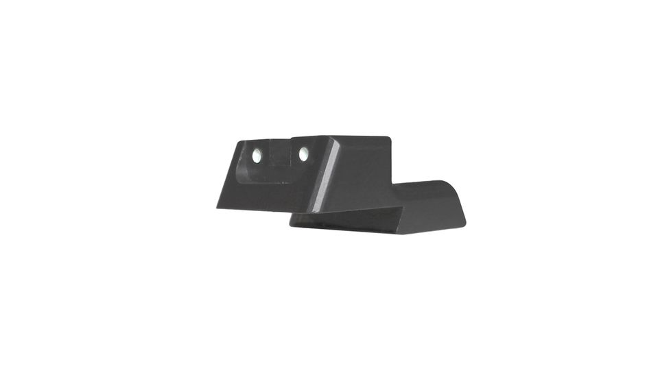 Kensight SLAM Dot Fixed Rear Sight, Designed for One-Handed Cocking/Cycling of Slide, fits Novak LoMount Sight Dovetail, Matte Black, Artic White Dots 860-662