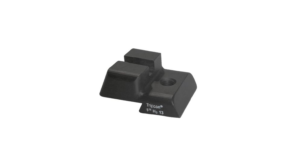 Kensight SLAM Dot Fixed Rear Sight, Designed for One-Handed Cocking/Cycling of Slide, fits Novak LoMount Sight Dovetail, Matte Black, Green Tritium Dots 860-668