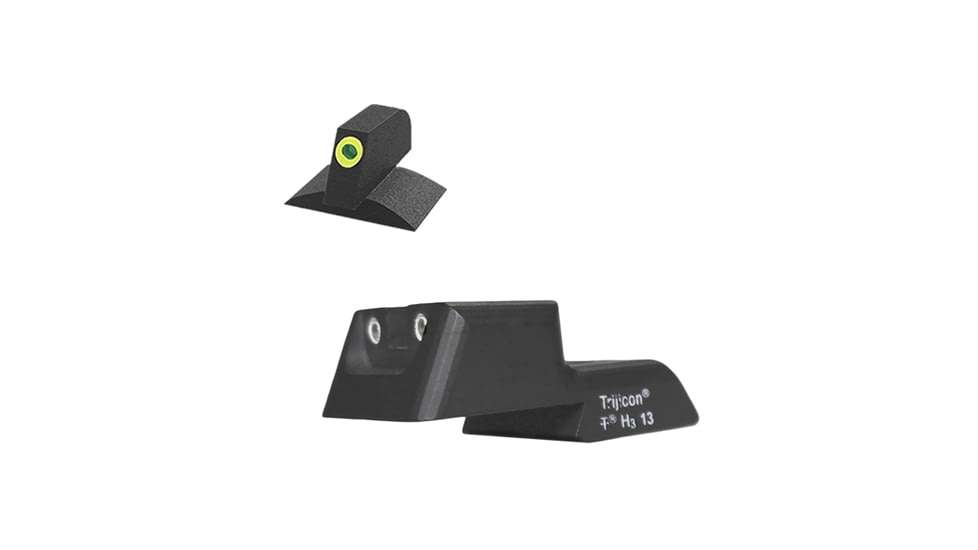 Kensight SLAM Recessed Blade ProGlo Fixed Rear 1911 Night Sight, Black, 990-668