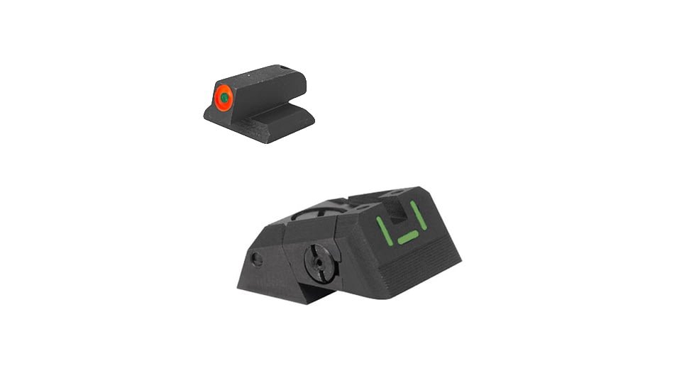 Kensight Springfield Serrated Blade inUin Tritium Sight, Orange, 981-638