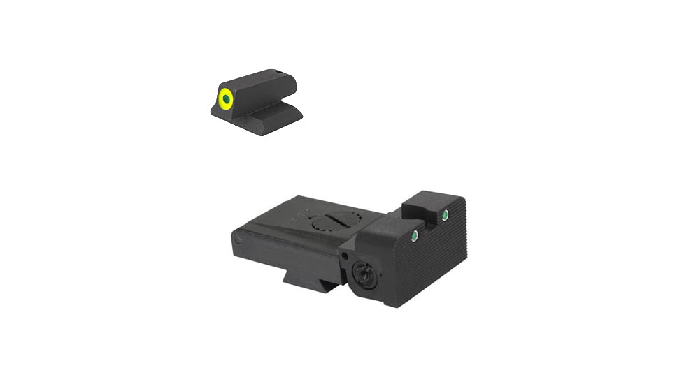 Kensight Springfield Rounded Blade Tritium Rear Sight, Green, 991-253