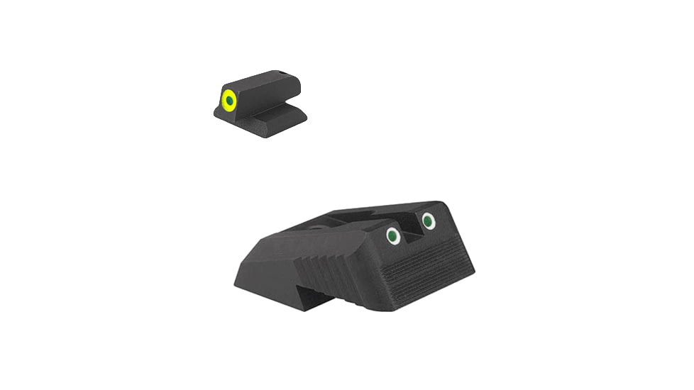 Kensight Springfield Serrated Blade 860-622 Tritium Rear Sight, Green, 991-622