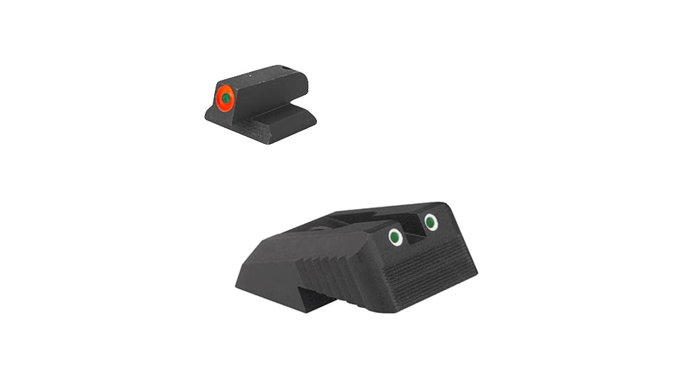Kensight Springfield Serrated Blade 860-622 Tritium Rear Sight, Orange, 981-622