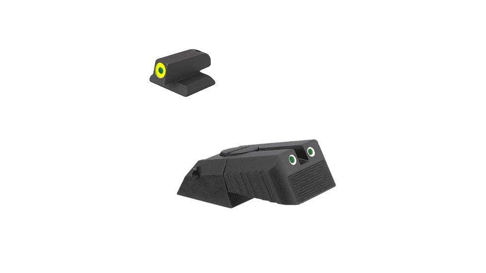 Kensight Springfield Serrated Blade 860-629 Tritium Rear Sight, Green, 991-629