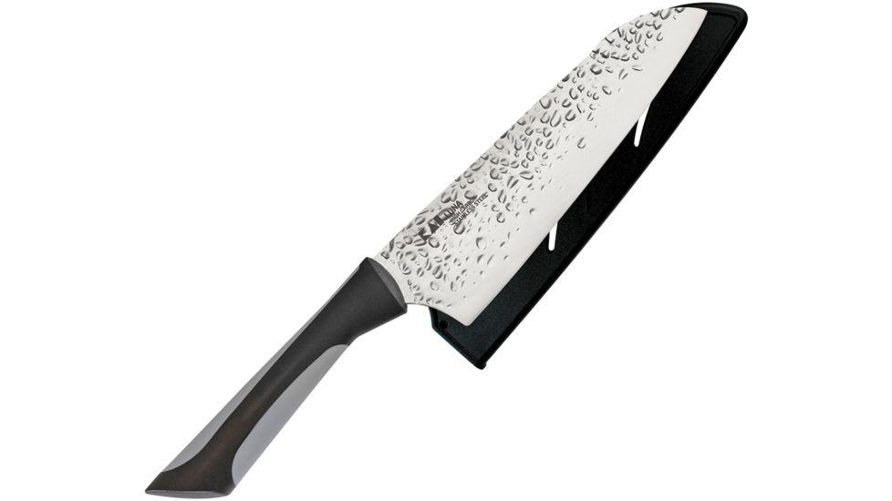 Kershaw Luna Santoku 7 Fixed Blade Knife, 7in, Stainless Steel, Standard Edge, Mirror Polish, AB7064