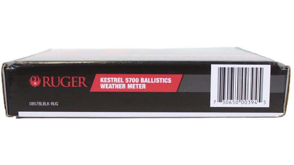 Kestrel Ruger 5700 Ballistics Weather Meter with LiNK, Black, 5.0 x 1.9 x 1.1 in, 0857BLBLK-RUG