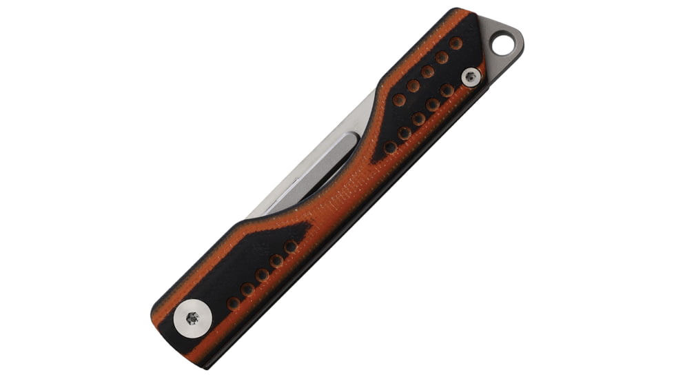 Ketuo Mini Orange/Black Folding Knife, 3.25in Closed, 2.25in Stainless Blade, Black/Orange G10 Handle, G10 MINI POCKET KNIFE