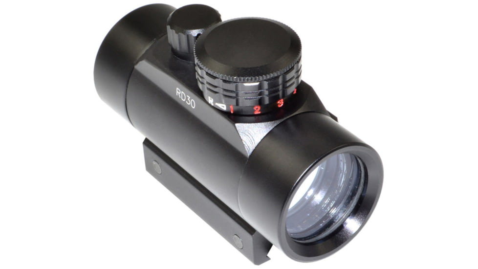 Kexuan 35mm Kexuan Compact Tactical R/G Dot Scope w/Mount, Black, KX RD35