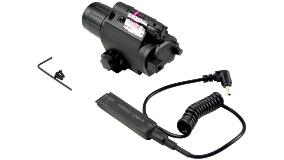 Kexuan Tac Light and Red Laser Sight Combo w/ Remowable Switch, 220 Lumens, Black, FLRL01