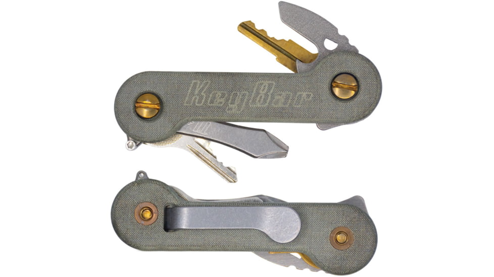 KeyBar Green Linen Micarta