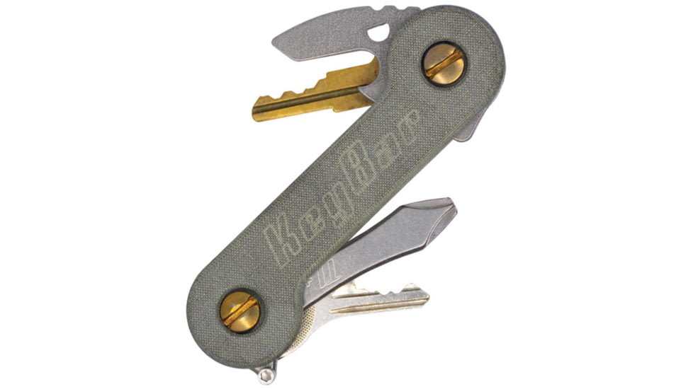 KeyBar Green Linen Micarta