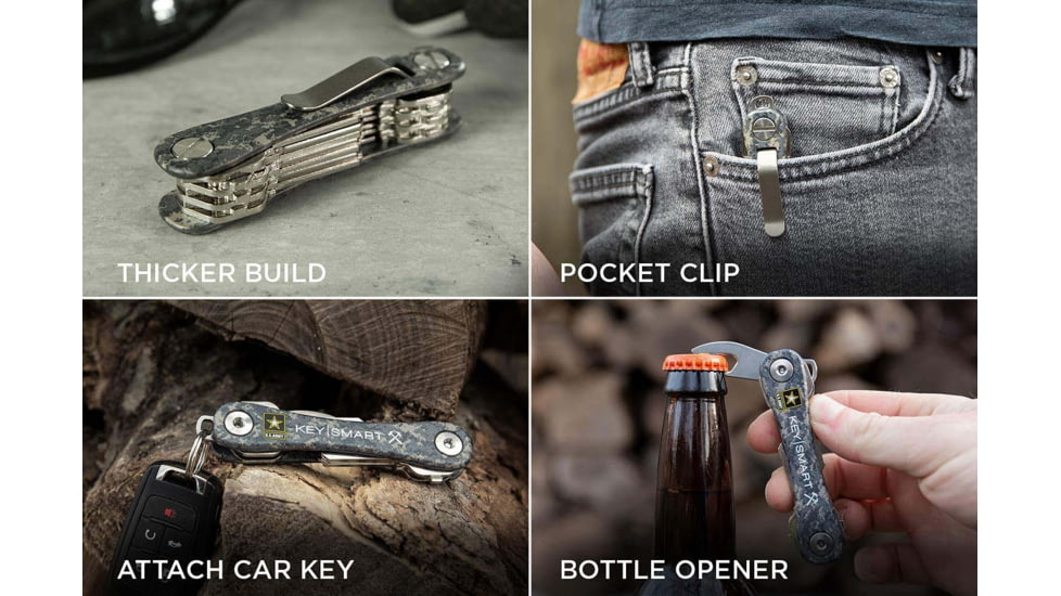 KeySmart KeySmart Rugged Compact Key Holder, US ARMY, KS607-ARMY