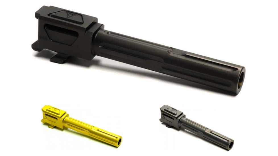 Killer Innovations CZP10 F 9mm Non Threaded Barrel, Black, Gold, Gray