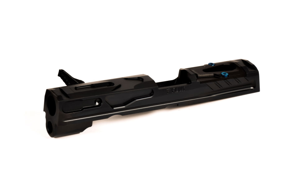 Killer Innovations Flux Raider/Velocity Defence Sig P320 F 9mm Charging Handle Pistol Slide, V1, MDC, Black, SIGSL644DLC