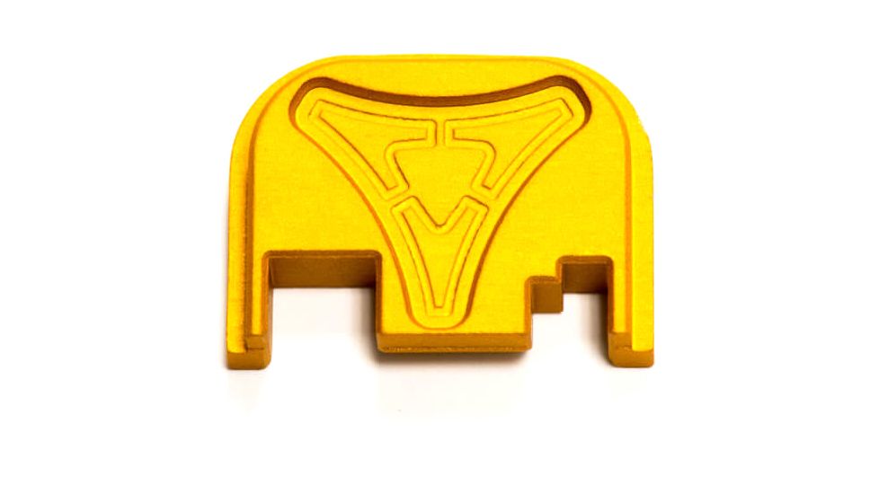 Killer Innovations Velocity Glock Slide Back Plate, Gold, VABPGS1GLD