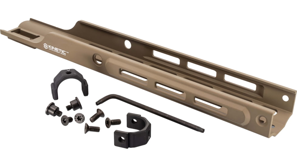 Kinetic Development Group MREX20 Tactical Rails, FDE, MRX5-MK2-150