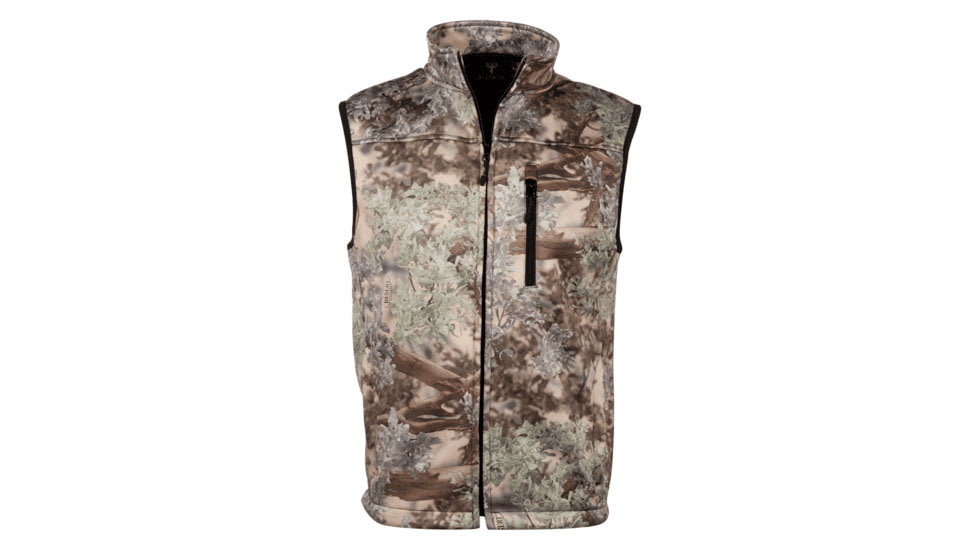 Kings Camo Hunter Soft Shell Vest, Desert Shadow, Medium, KCM2200-DS-M