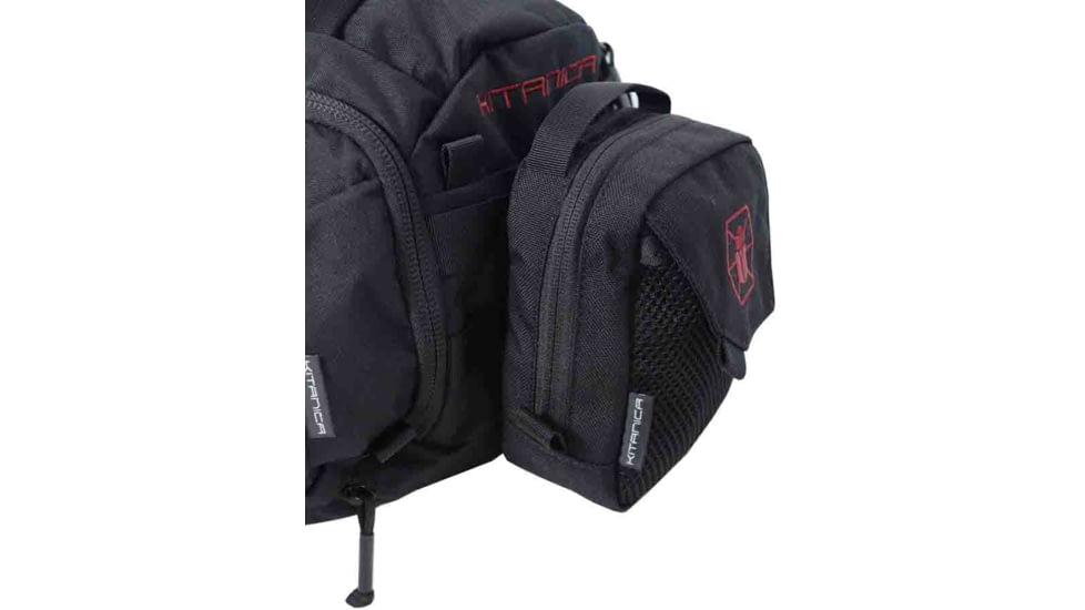 KITANICA Small Scarab MOLLE Pouch, Black, One Size, 109-0001