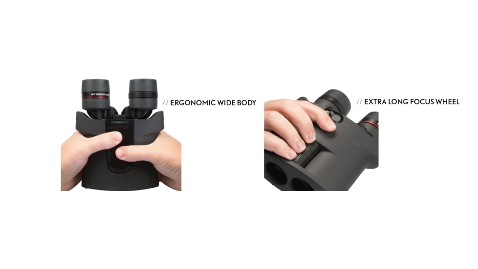 Kite Optics APC Stabilized 10x30mm Binocular, Black, KO1030